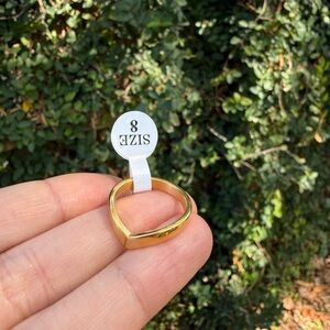 Gold Heart-Shaped Ring